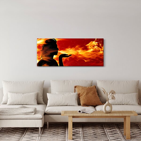 Slika žene s plamenom (120x50 cm)