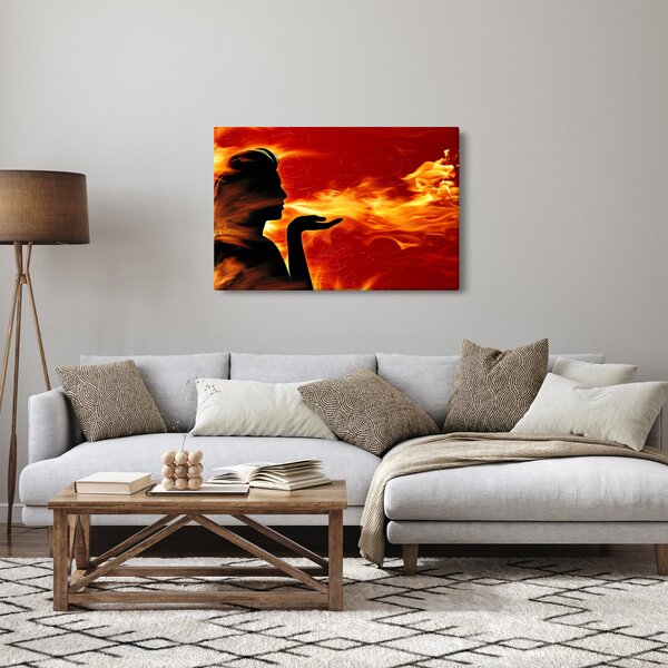 Slika žene s plamenom (90x60 cm)