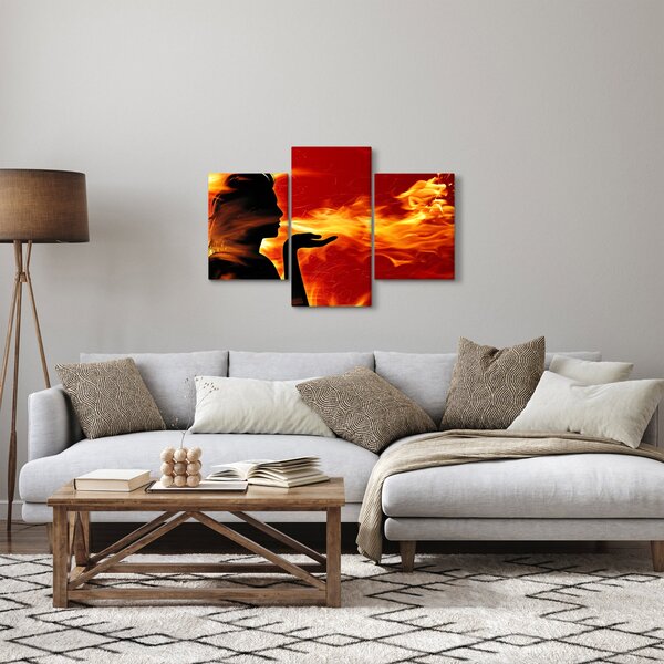 Slika žene s plamenom (90x60 cm)