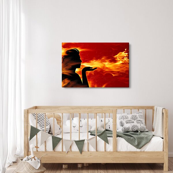 Slika žene s plamenom (90x60 cm)