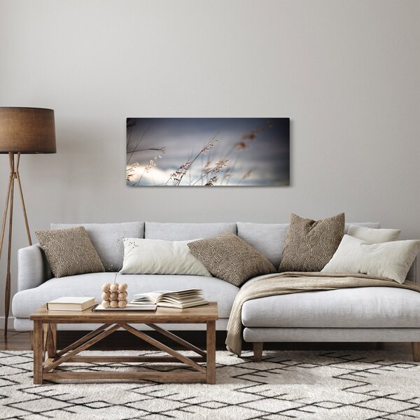 Slika - Livadsko cvijeće uz jezero (120x50 cm)