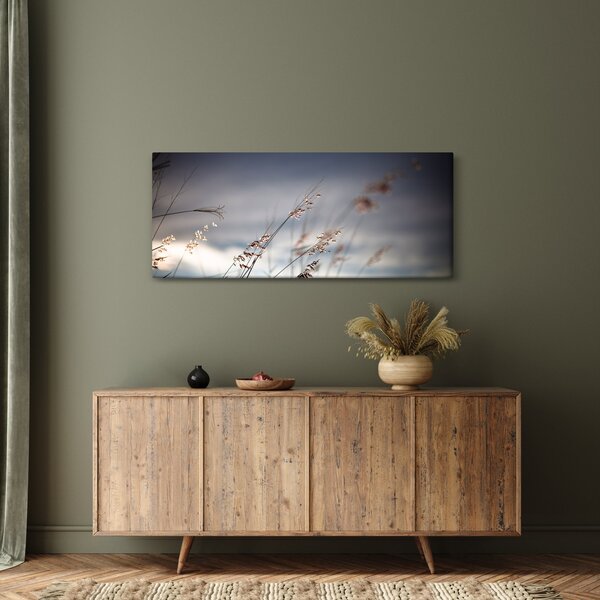 Slika - Livadsko cvijeće uz jezero (120x50 cm)