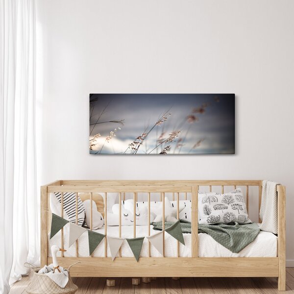 Slika - Livadsko cvijeće uz jezero (120x50 cm)
