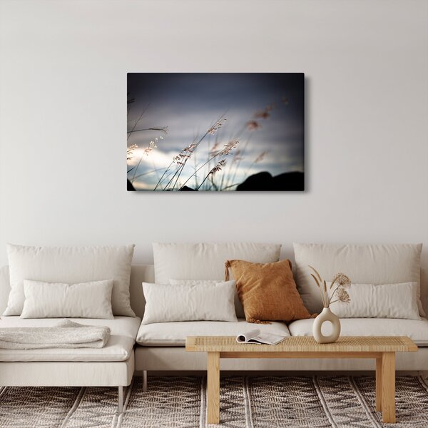 Slika - Livadsko cvijeće uz jezero (90x60 cm)