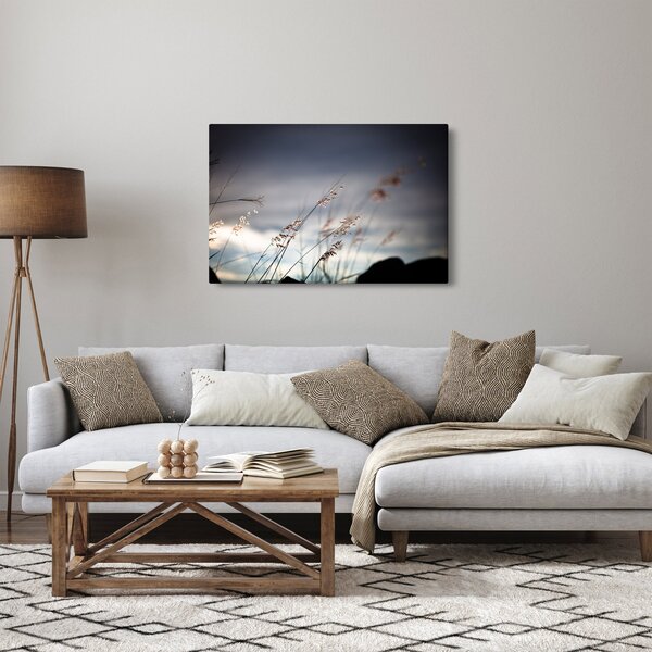 Slika - Livadsko cvijeće uz jezero (90x60 cm)