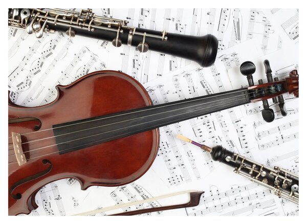 Slika - Glazbeni instrumenti (70x50 cm)