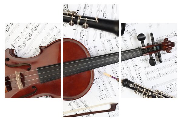 Slika - Glazbeni instrumenti (90x60 cm)