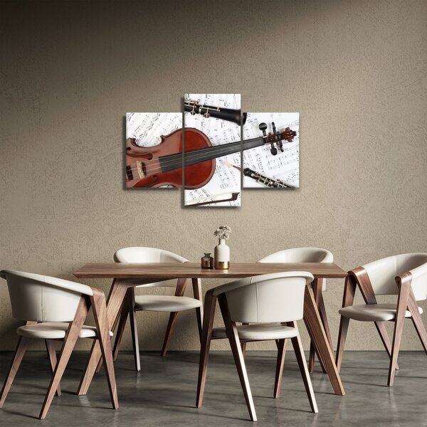 Slika - Glazbeni instrumenti (90x60 cm)