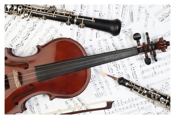 Slika - Glazbeni instrumenti (90x60 cm)