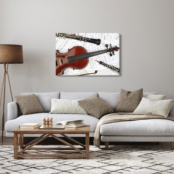 Slika - Glazbeni instrumenti (90x60 cm)