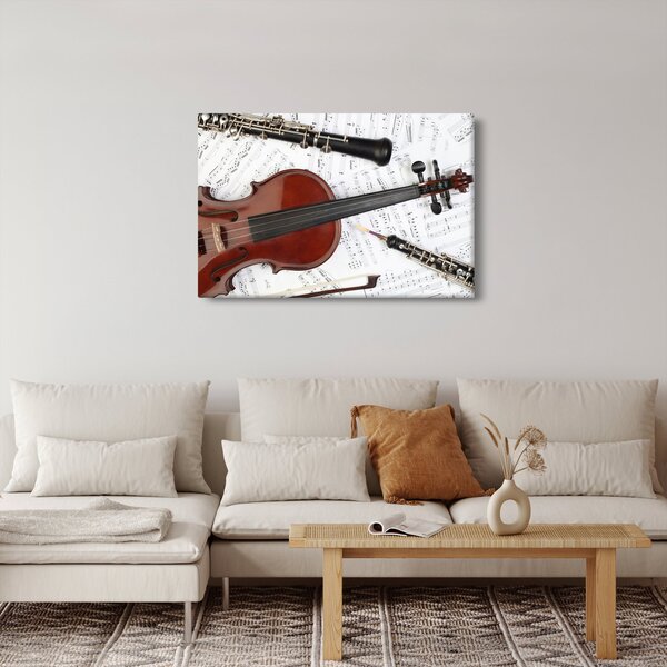 Slika - Glazbeni instrumenti (90x60 cm)