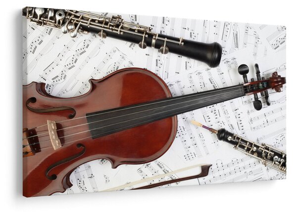 Slika - Glazbeni instrumenti (90x60 cm)