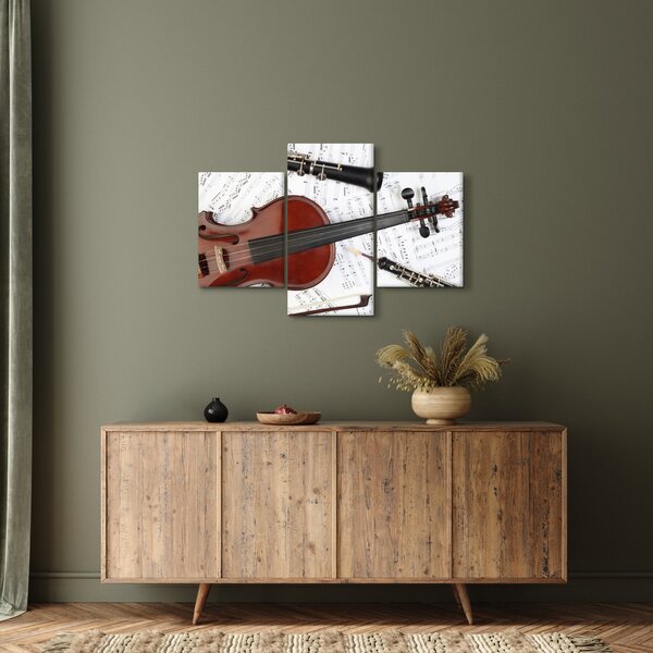 Slika - Glazbeni instrumenti (90x60 cm)