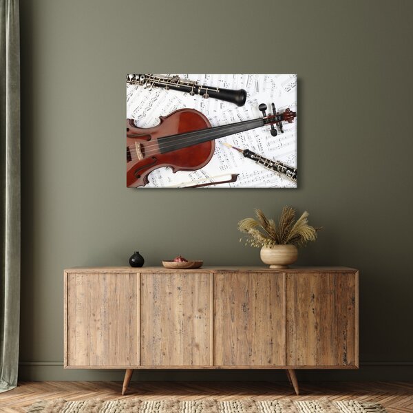 Slika - Glazbeni instrumenti (90x60 cm)