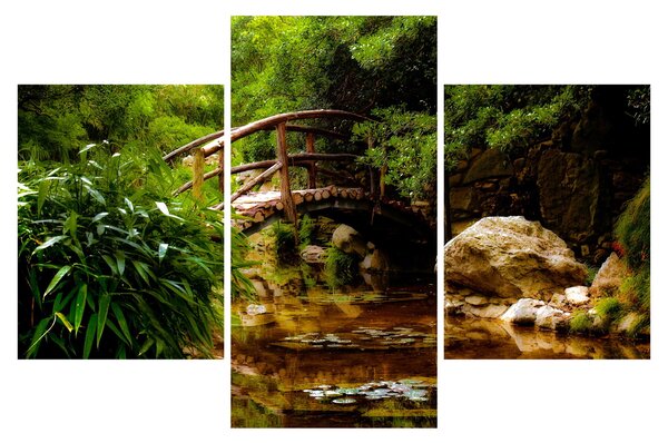 Slika - Most preko riječice (90x60 cm)