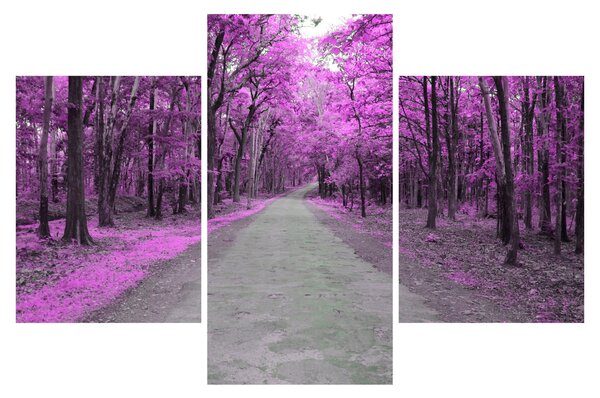 Slika - Put kroz park (90x60 cm)