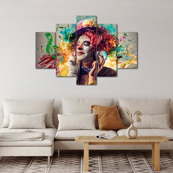 Slika - Umjetnica sa slušalicama (150x105 cm)