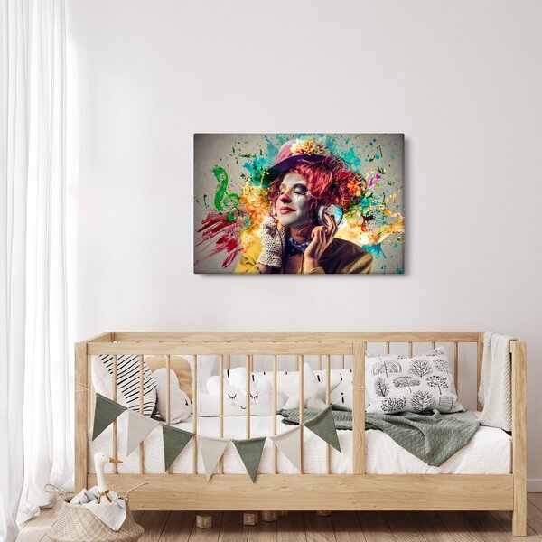 Slika - Umjetnica sa slušalicama (90x60 cm)