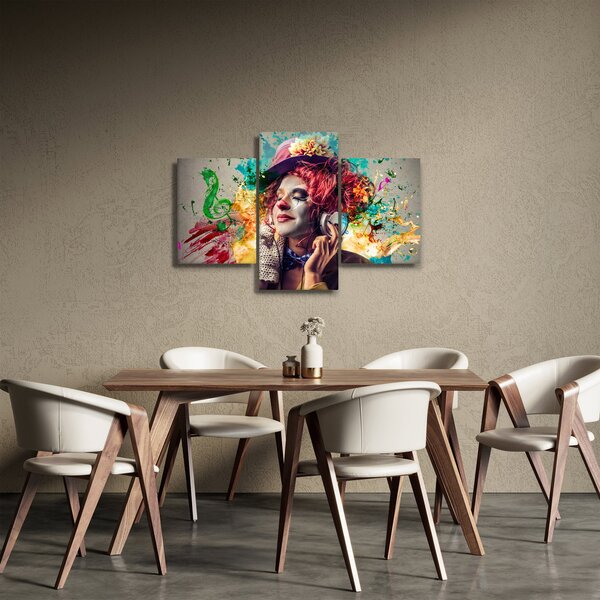 Slika - Umjetnica sa slušalicama (90x60 cm)