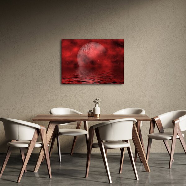 Slika - Mjesec na vodenoj površini (70x50 cm)