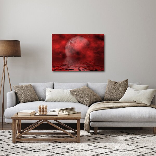 Slika - Mjesec na vodenoj površini (70x50 cm)