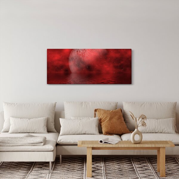 Slika - Mjesec na vodenoj površini (120x50 cm)