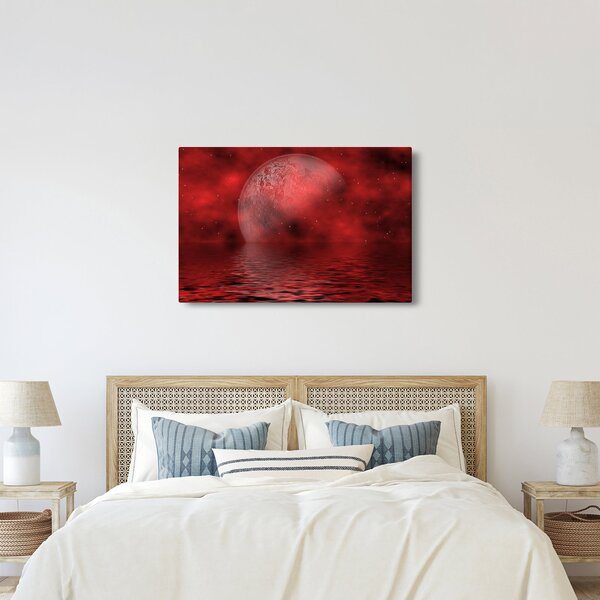 Slika - Mjesec na vodenoj površini (90x60 cm)