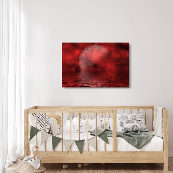 Slika - Mjesec na vodenoj površini (90x60 cm)