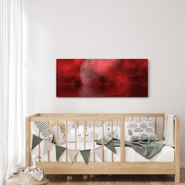 Slika - Mjesec na vodenoj površini (120x50 cm)