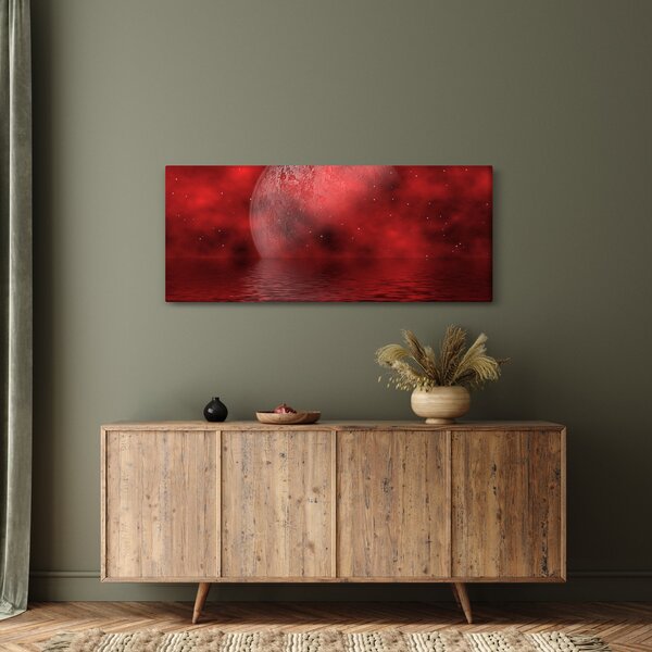 Slika - Mjesec na vodenoj površini (120x50 cm)
