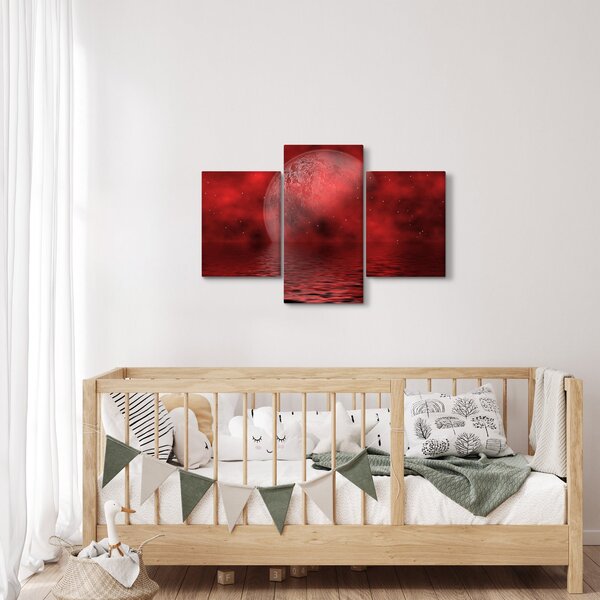 Slika - Mjesec na vodenoj površini (90x60 cm)