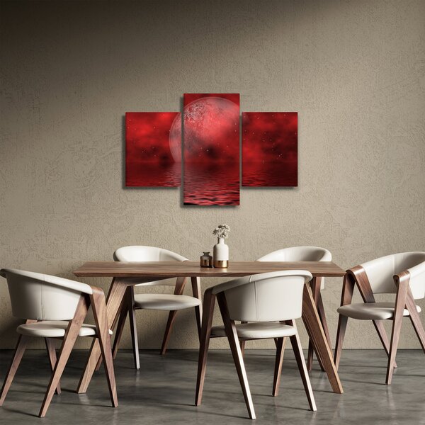 Slika - Mjesec na vodenoj površini (90x60 cm)