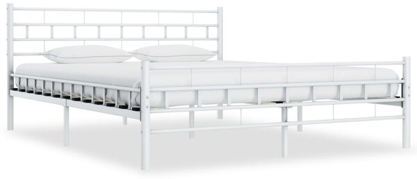 VidaXL Okvir za krevet bijeli metalni 160 x 200 cm