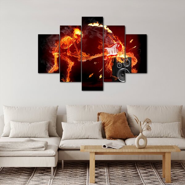 Slika - Glazba u plamenu (150x105 cm)