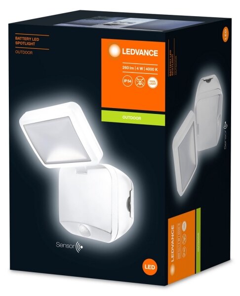 Ledvance - LED Vanjska zidna svjetiljka sa senzorom BATTERY LED/4W/6V IP54