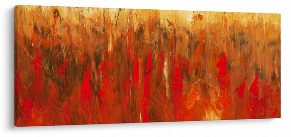 Slikanje naslikane apstrakcije (120x50 cm)