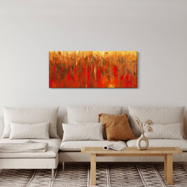 Slikanje naslikane apstrakcije (120x50 cm)