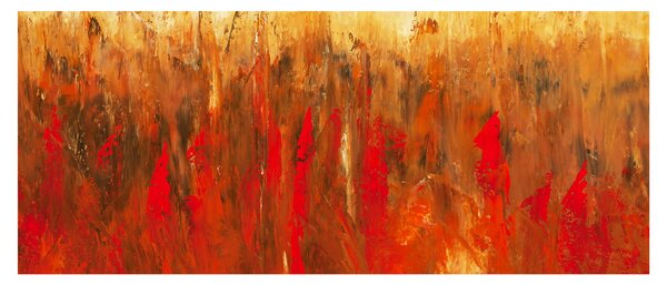 Slikanje naslikane apstrakcije (120x50 cm)