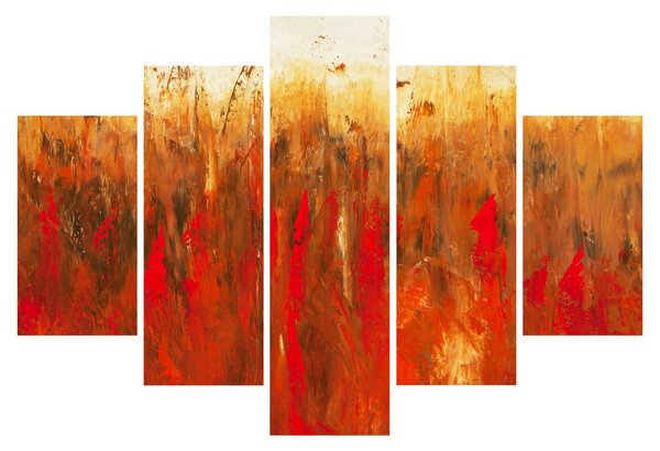 Slikanje naslikane apstrakcije (150x105 cm)