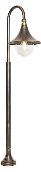 Klasična vanjska lampa antikno zlato 125 cm IP44 - Daphne