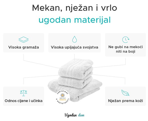 Ručnik Comfort 50 x 100 cm bež, 100% pamuk