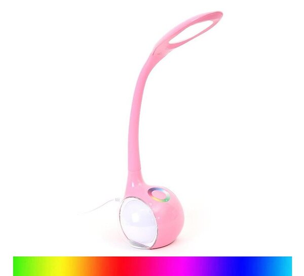 LED RGB Prigušiva stolna lampa LED/7W/230V ružičasta