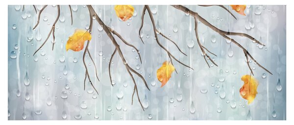 Slika - Kišna jesen (120x50 cm)