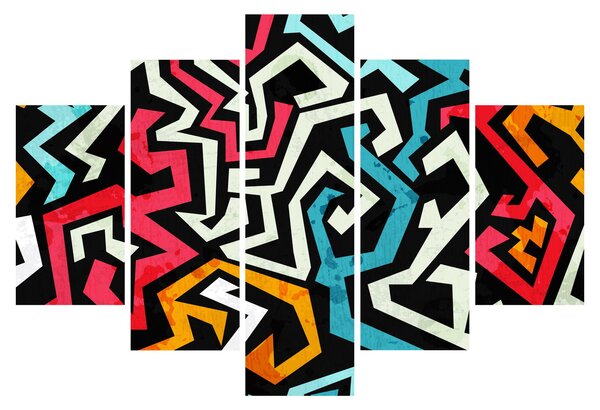 Slika grafičke apstrakcije (150x105 cm)