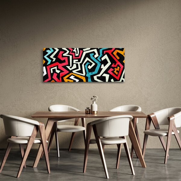 Slika grafičke apstrakcije (120x50 cm)