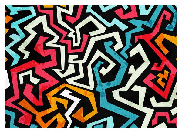 Slika grafičke apstrakcije (70x50 cm)
