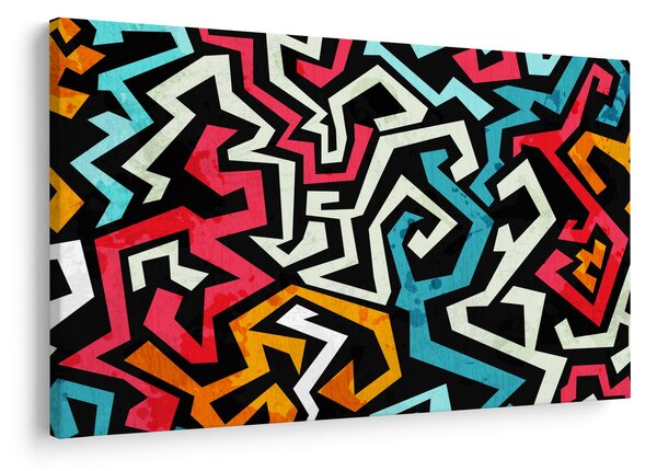 Slika grafičke apstrakcije (90x60 cm)