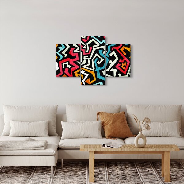 Slika grafičke apstrakcije (90x60 cm)