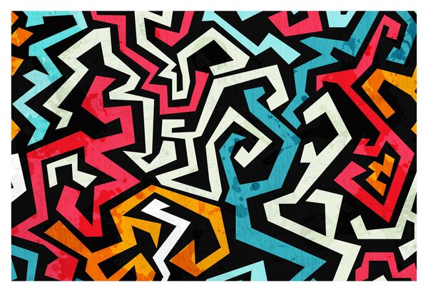Slika grafičke apstrakcije (90x60 cm)