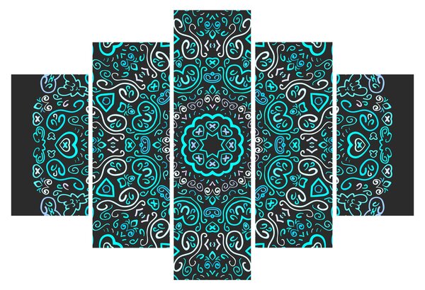 Slika ornamentalne apstrakcije (150x105 cm)